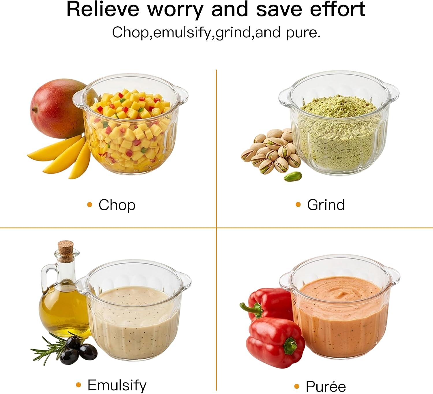 MegaWise Food Processor & Meat Grinder