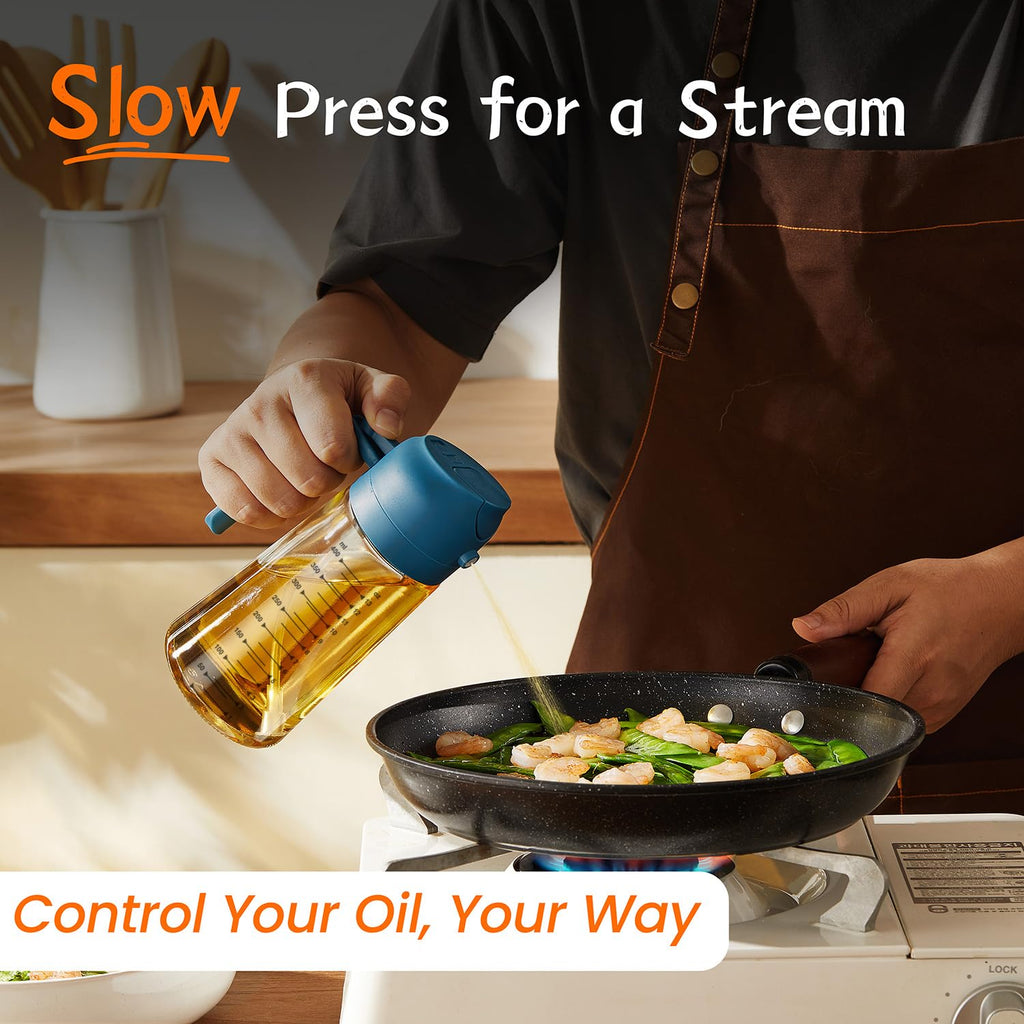 2-in-1 Glass Olive Oil Sprayer