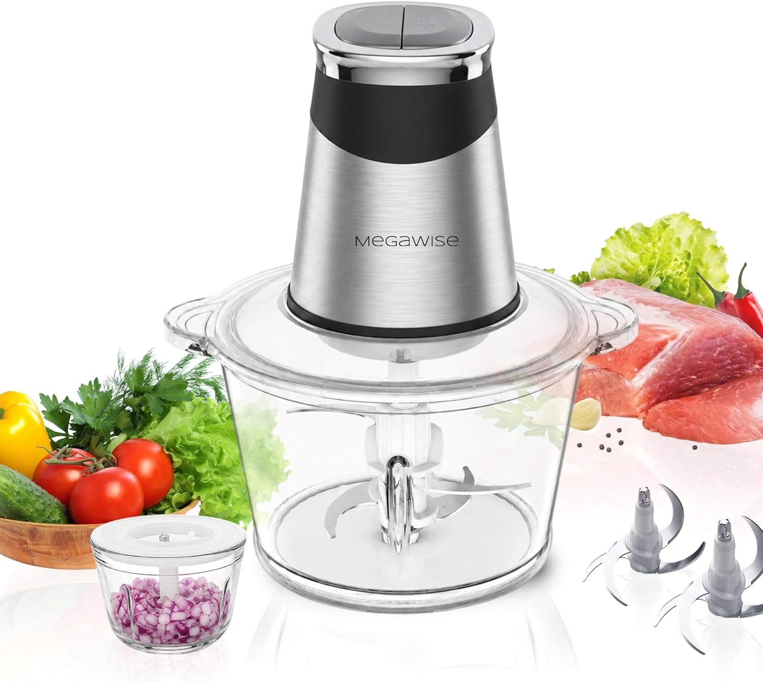 MegaWise Food Processor & Meat Grinder