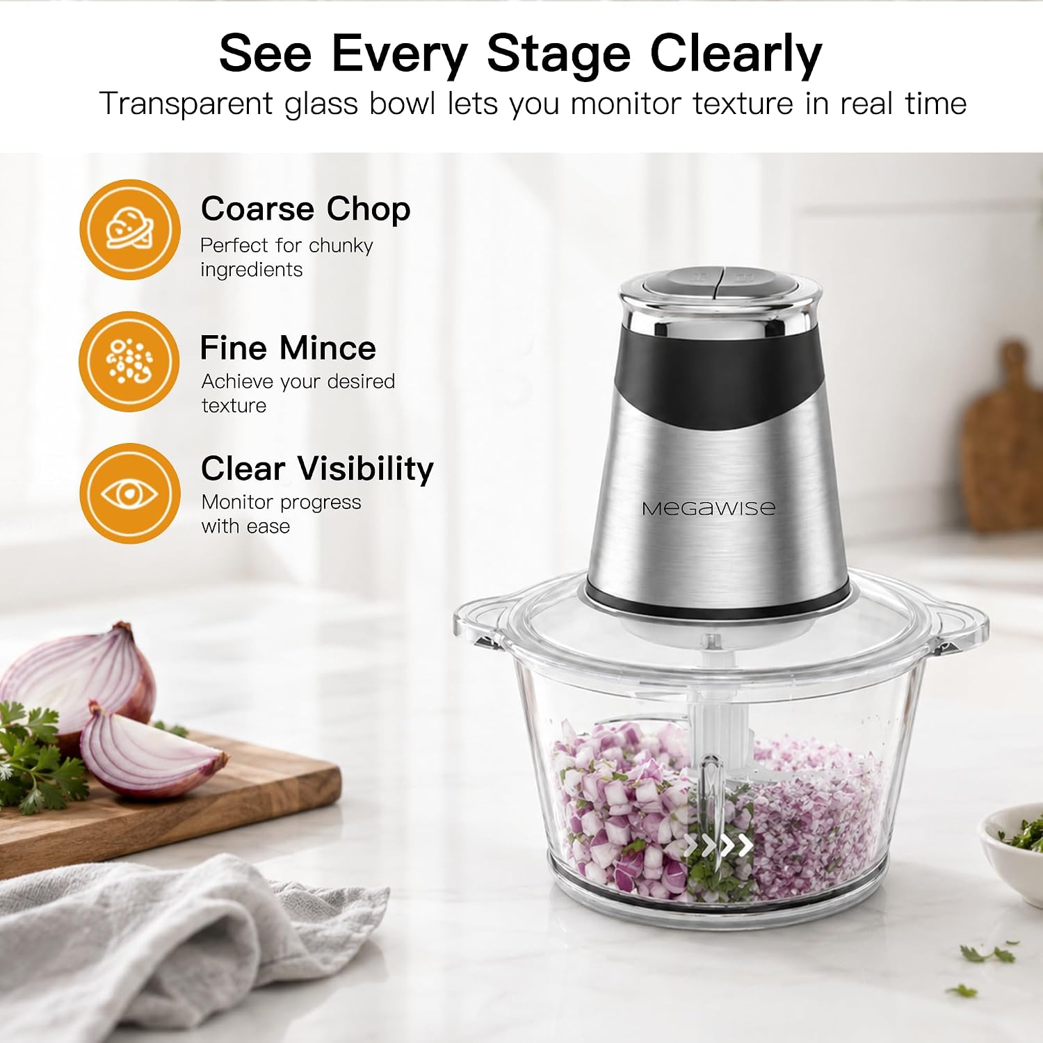 MegaWise Food Processor & Meat Grinder
