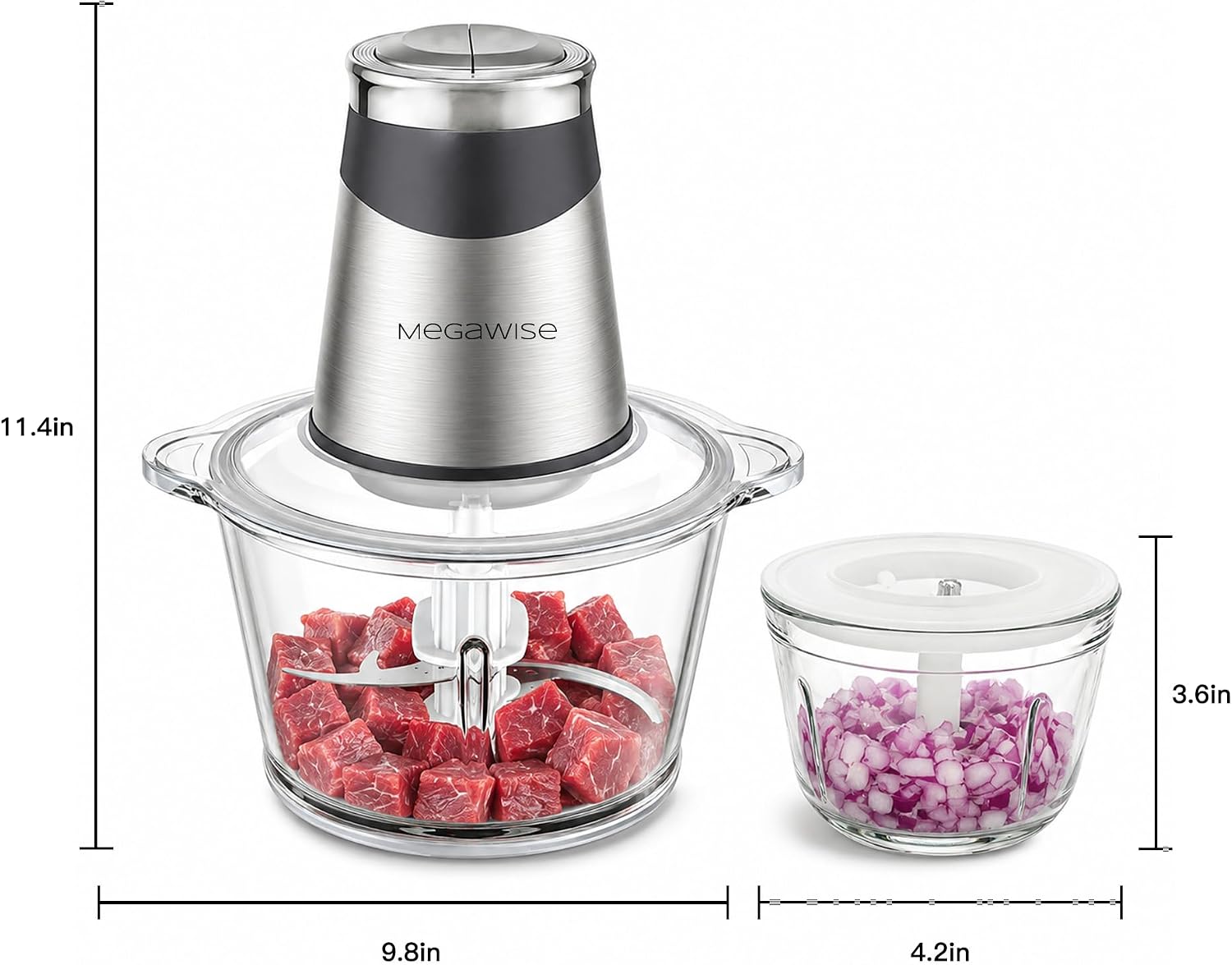 MegaWise Food Processor & Meat Grinder