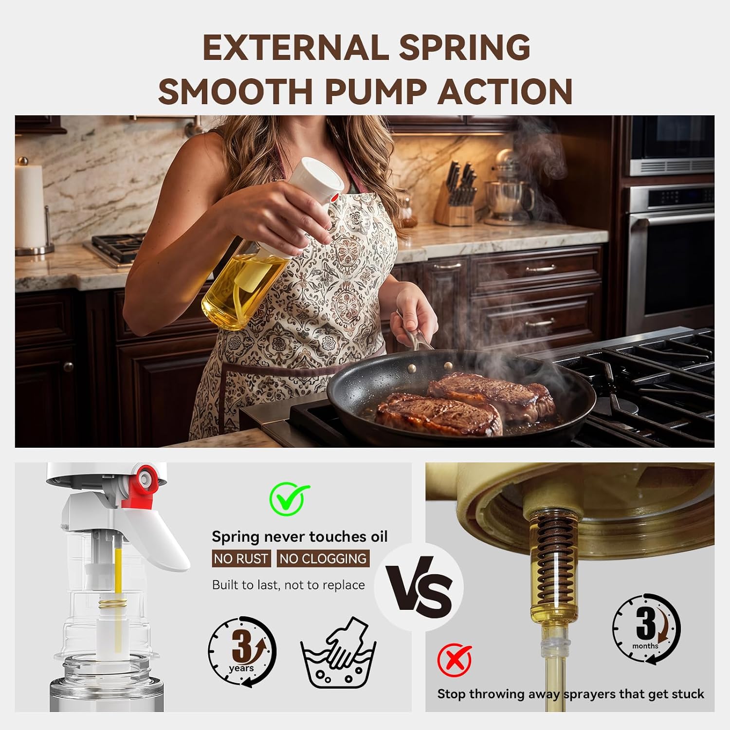 Glass Olive Oil Sprayer Bottle