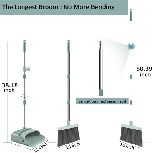 Upright Broom & Dustpan Set