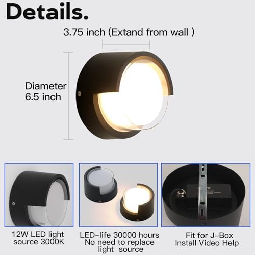 Outdoor Modern Wall Sconce Light