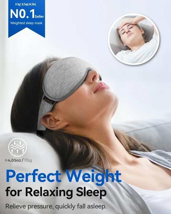 3D Blackout Weighted Eye Mask