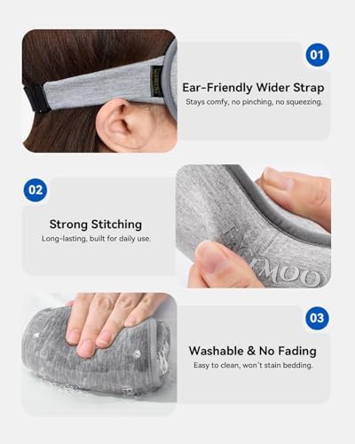 3D Blackout Weighted Eye Mask