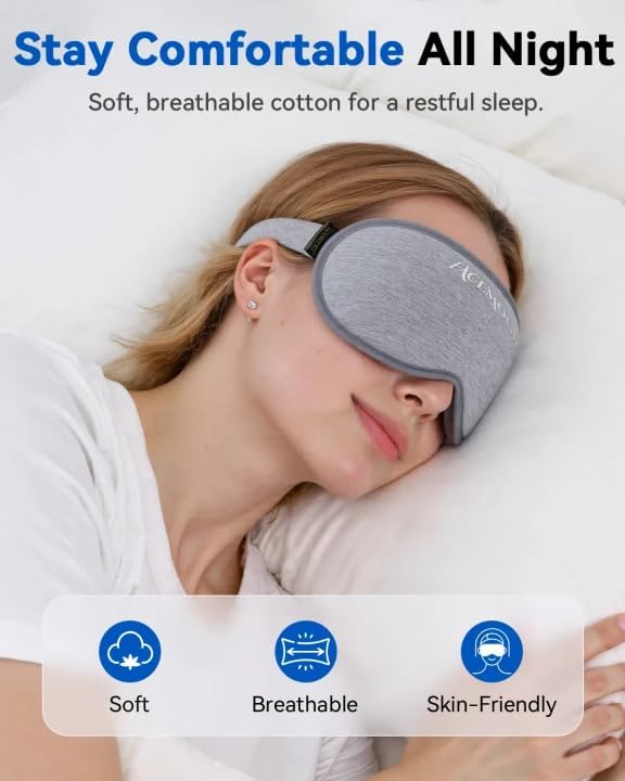 3D Blackout Weighted Eye Mask