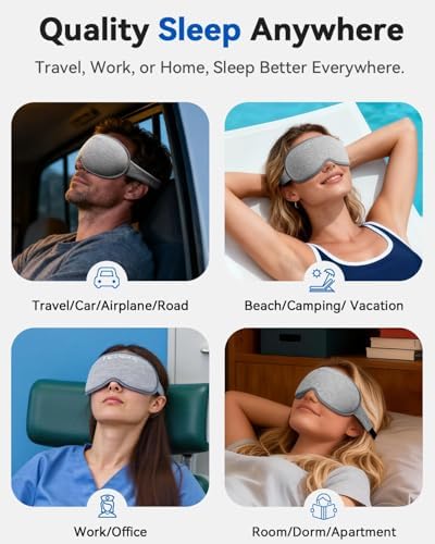 3D Blackout Weighted Eye Mask