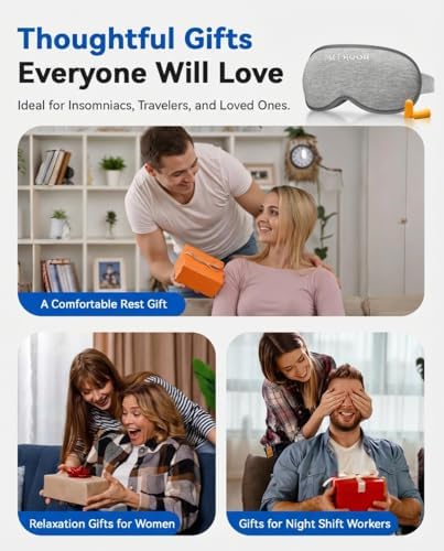3D Blackout Weighted Eye Mask