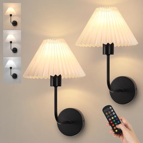 Rechargeable Wireless Wall Sconce Set