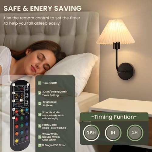 Rechargeable Wireless Wall Sconce Set