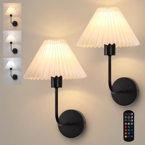 Rechargeable Wireless Wall Sconce Set