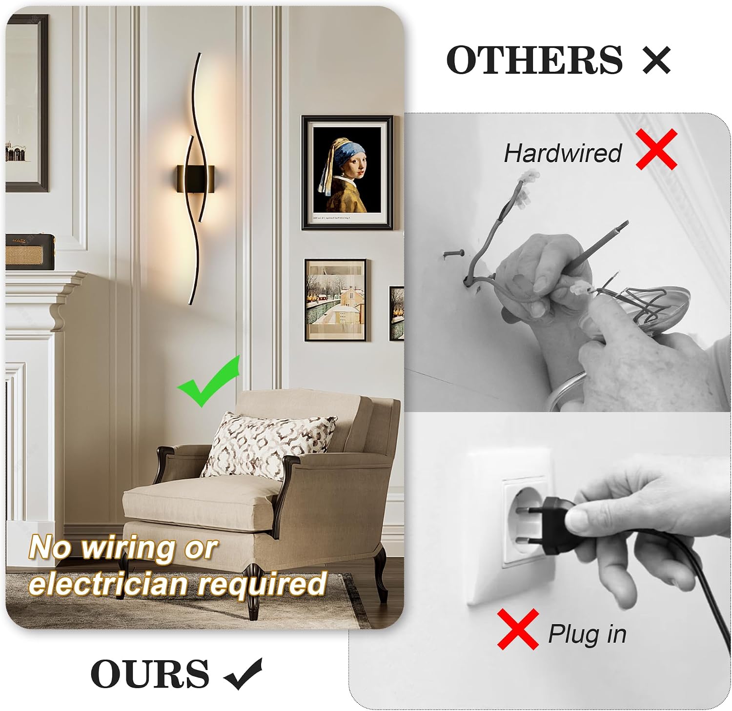 Kartoosh Wireless Wall Sconce Set