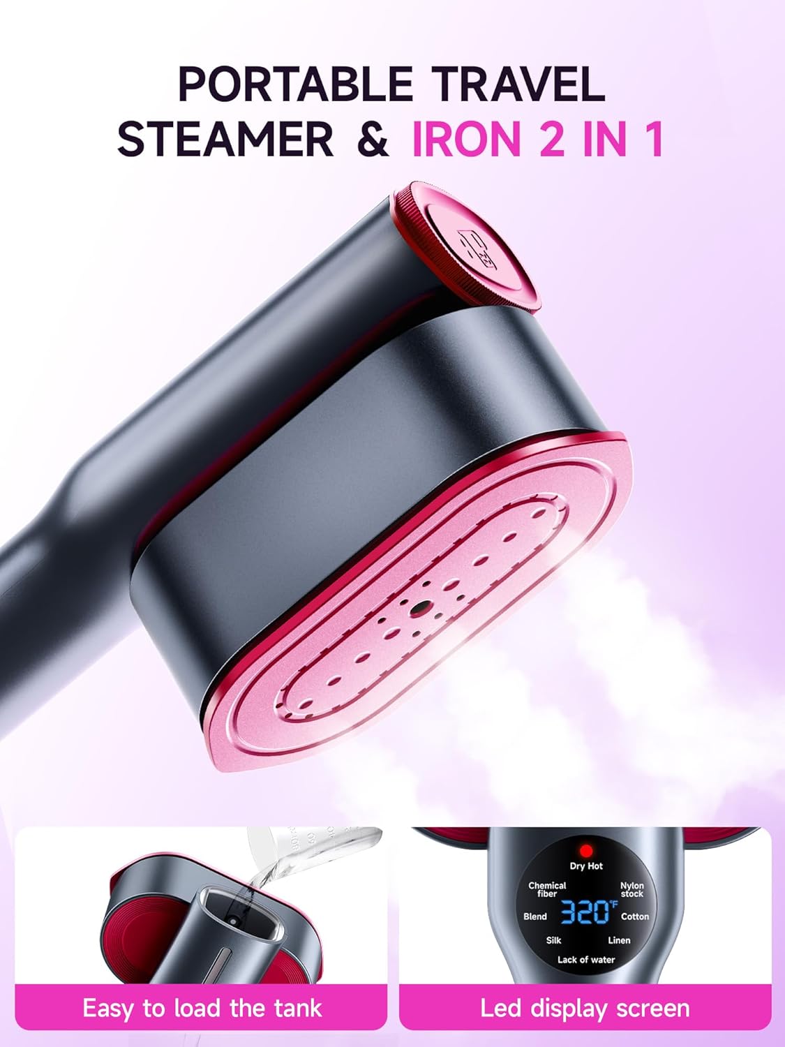 DRFLASH Handheld Garment Steamer & Iron