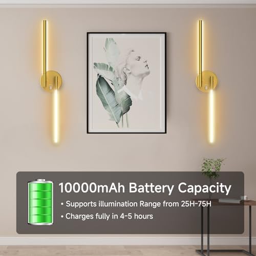Battery Operated Wireless Wall Sconce