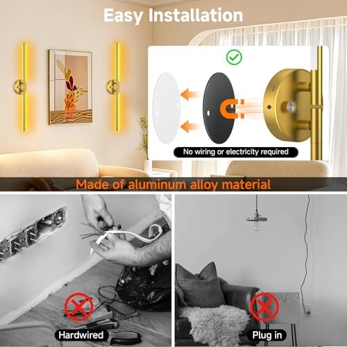 Battery Operated Wireless Wall Sconce