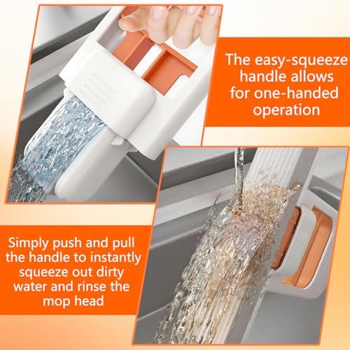 Self-Squeezing Foldable Sponge Mop