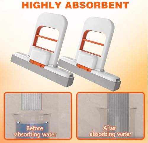 Self-Squeezing Foldable Sponge Mop