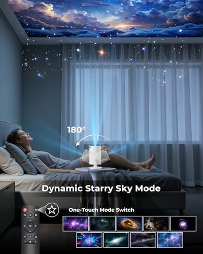 Mini Portable WiFi Bluetooth Projector