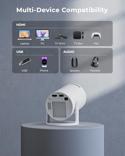 Mini Portable WiFi Bluetooth Projector