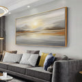 Abstract Seascape Framed Canvas Art